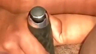 Stimulating My Clit with Powerful Wand Vibrator Cumming Hard