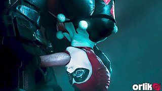 Harley Quinn Sucks and Fucks Batman After Profitable Villainy - Passionate 3D Animation