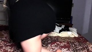 Blonde in stockings foot fetish and pussy pounding