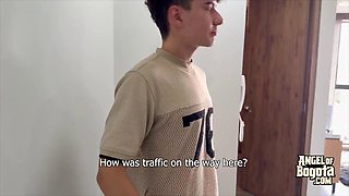 Angel of Bogota: Bareback Threesome Deep Throat