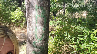 Sexy Blonde Gets Pussy Eaten and Covered in Cum Outdoors