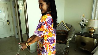 Songkran with big ass Thai MILF GF